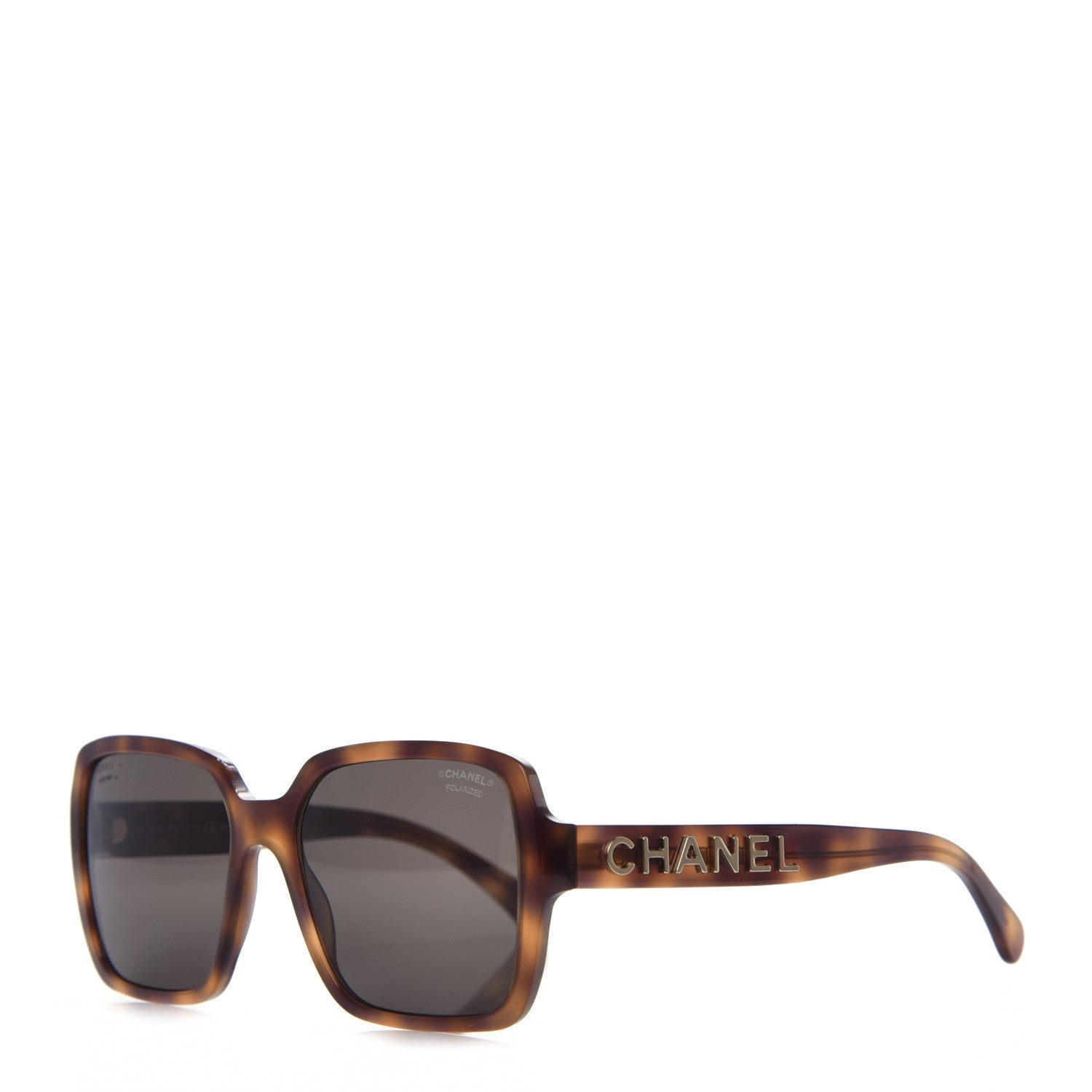 Chanel Acetate Polarized Square Sunglasses 5408 Brown 1 of 8