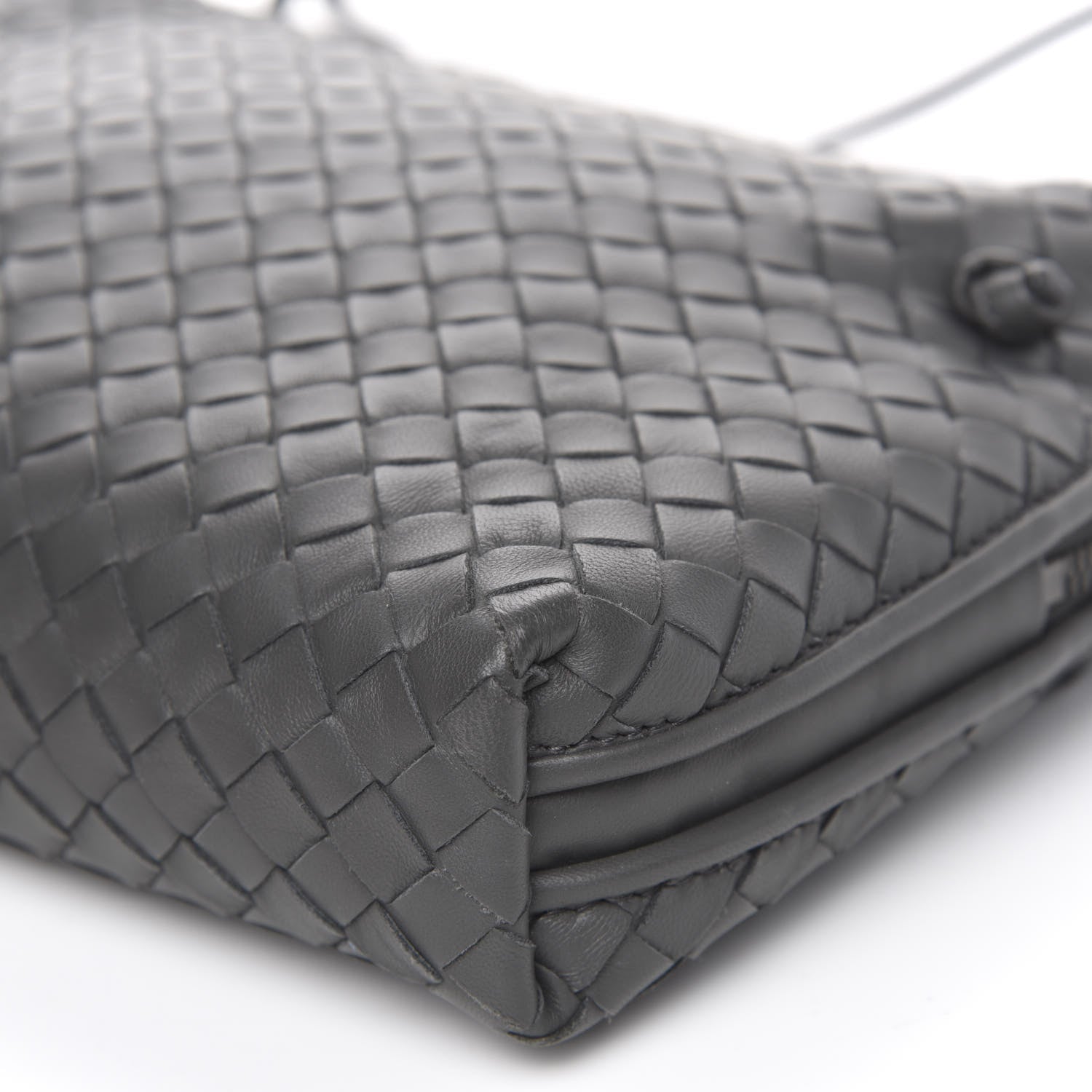 Bottega Veneta Nappa Intrecciato Nodini Crossbody Messenger New Light Grey 8 of 8