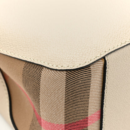 Burberry Soft Grain Calfskin House Check Small Helmsley Crossbody Limestone 12 of 15