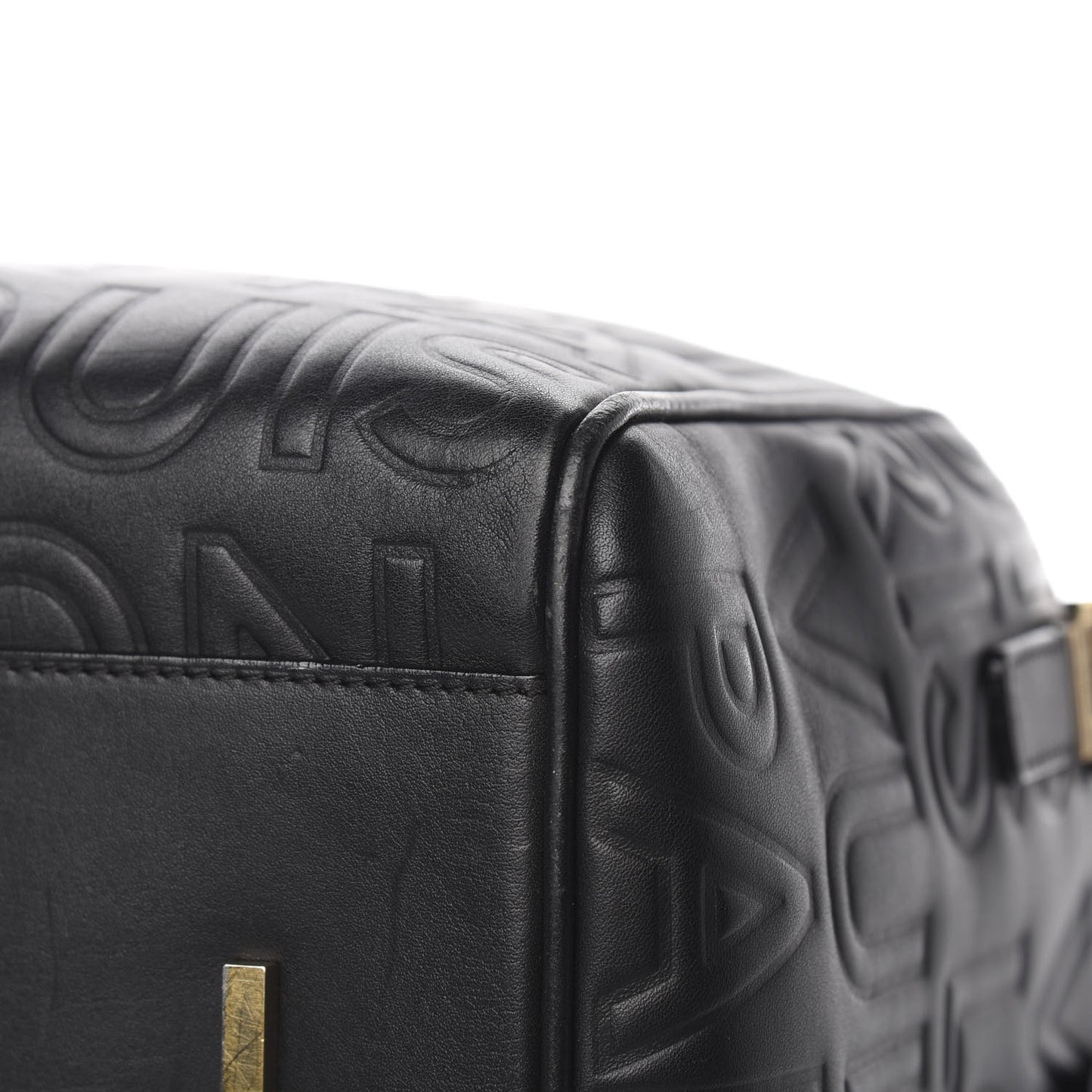 Calfskin Embossed Speedy Cube 30 Black