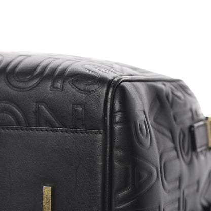 Louis Vuitton Calfskin Embossed Speedy Cube 30 Black 9 of 13