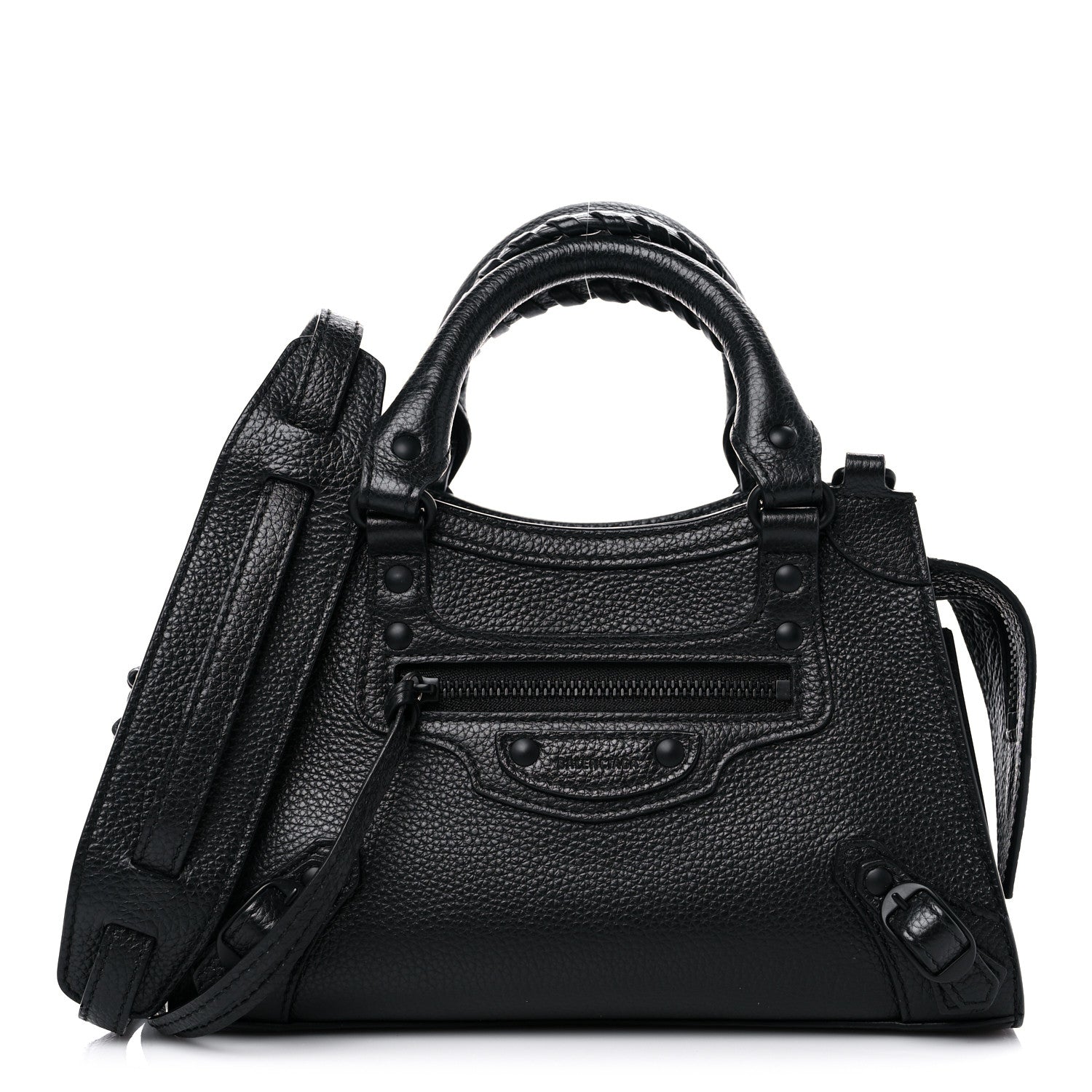 Balenciaga Grained Calfskin Neo Classic Black Hardware Mini City Black 1 of 10