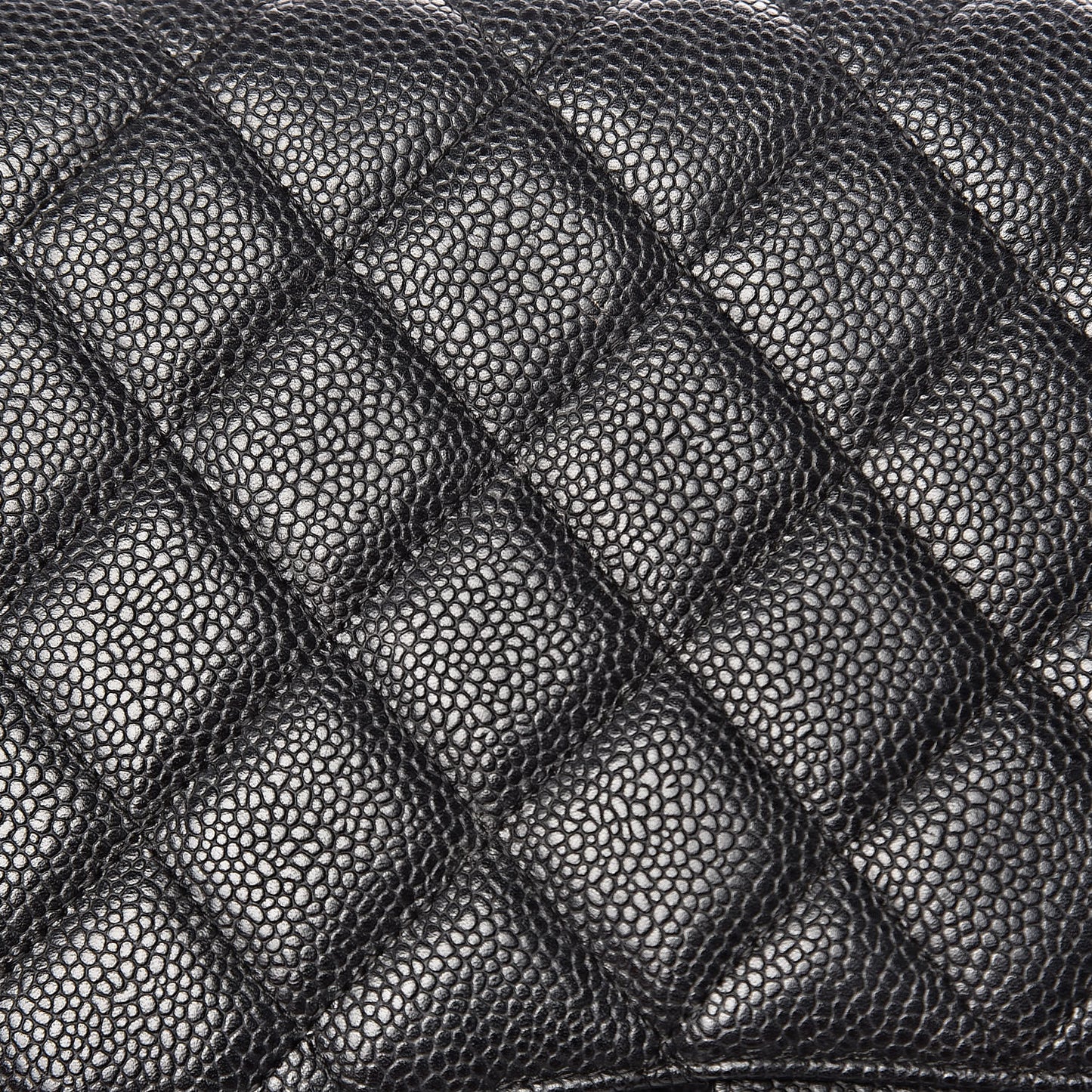 Caviar Quilted Jumbo Single Flap Black