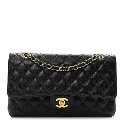 Chanel Caviar Quilted Medium Double Flap Black 1 of 11