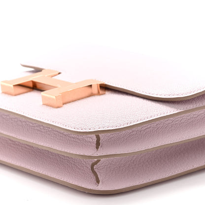 Hermes Chevre Mysore Constance 18 Mauve Pale 10 of 10