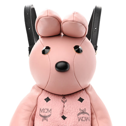 MCM Calfskin Visetos Rabbit Zoo Doll Backpack Soft Pink 7 of 10