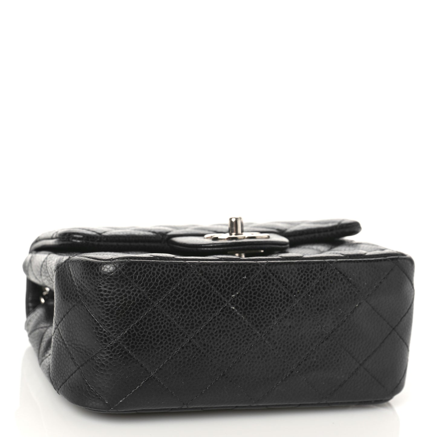 Caviar Quilted Mini Square Flap Black