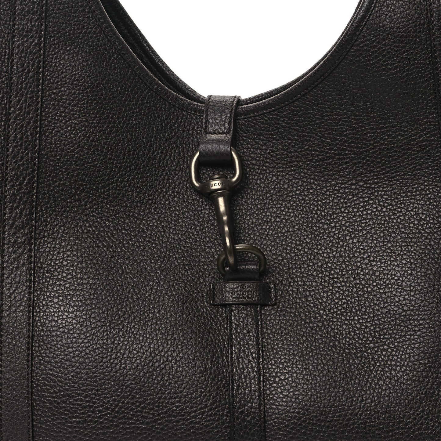 Pebbled Calfskin Large Joy Shoulder Bag Brown