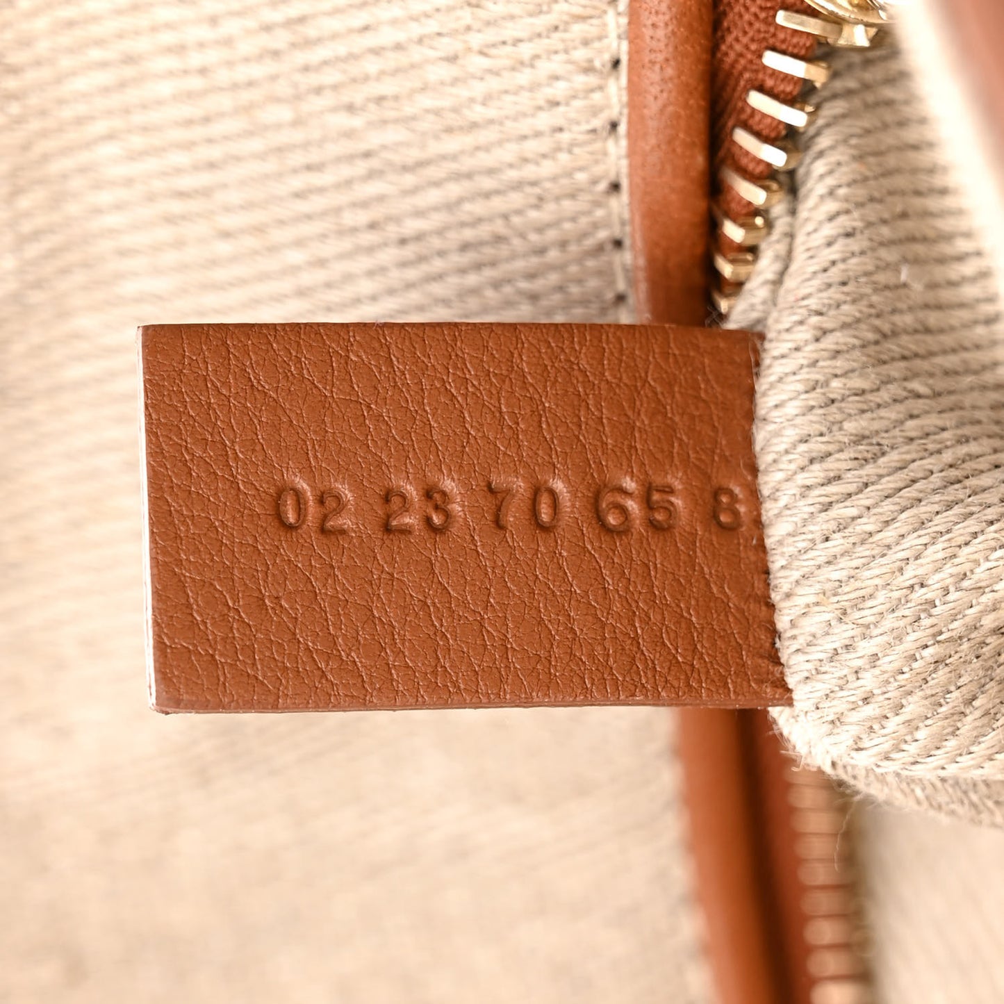 Grained Calfskin Medium Penelope Shoulder Bag Caramel