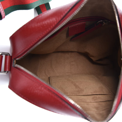 Gucci GG Supreme Monogram Tian Web Camera Bag Beige Multicolor Red 5 of 10