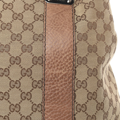 Gucci Monogram Medium Bamboo Bar Tote Brown 10 of 13