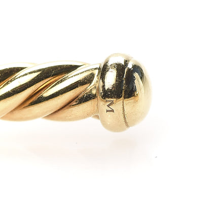 David Yurman 18K Yellow Gold 4mm Cablespira Bracelet 5 of 5