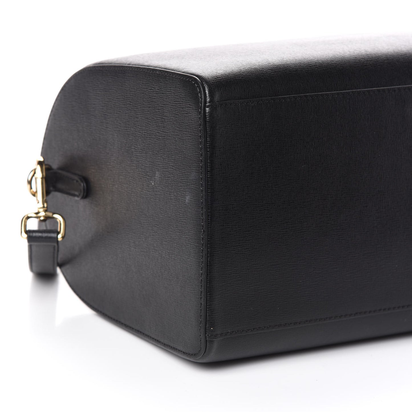 Saffiano Calfskin Palazzo Duffle Bag Black