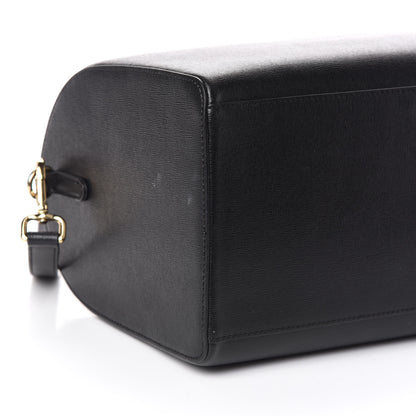 Versace Saffiano Calfskin Palazzo Duffle Bag Black 7 of 8