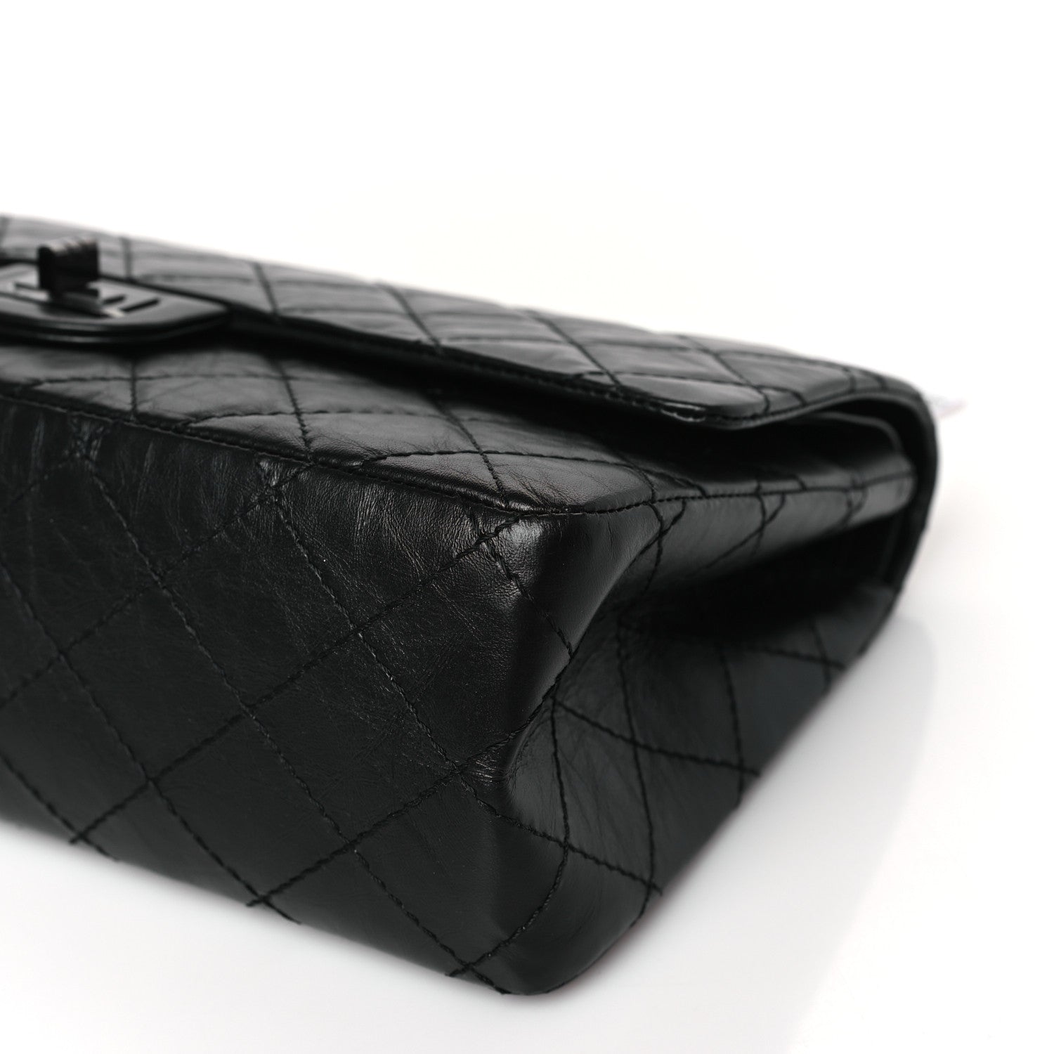 Chanel Aged Calfskin Quilted 2.55 Reissue 226 Flap So Black 8 of 8
