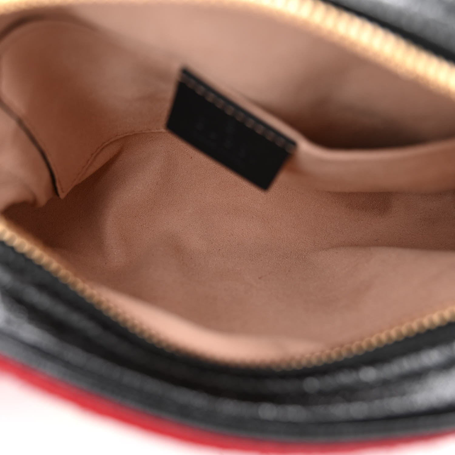 Gucci Suede Small Ophidia Belt Bag 85 34 Hibiscus Red 5 of 11