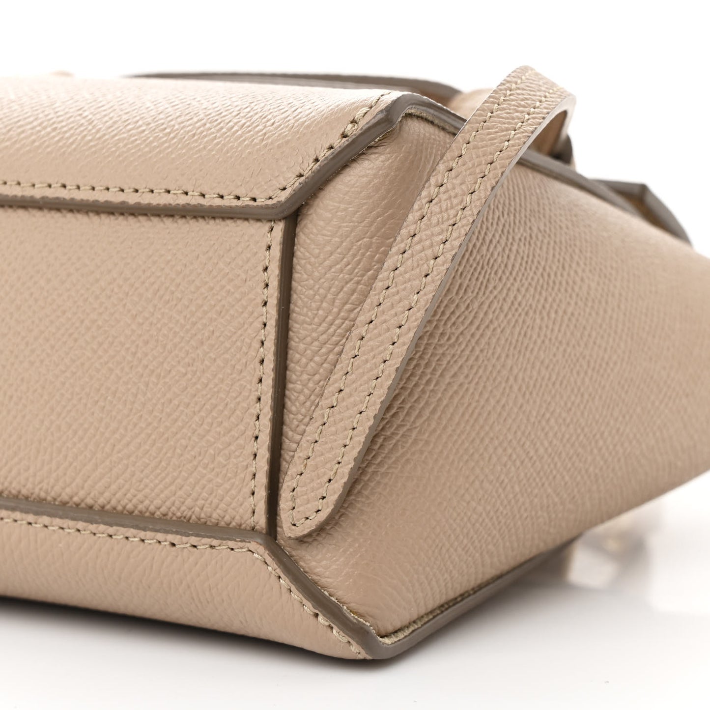 Grained Calfskin Pico Belt Bag Light Taupe