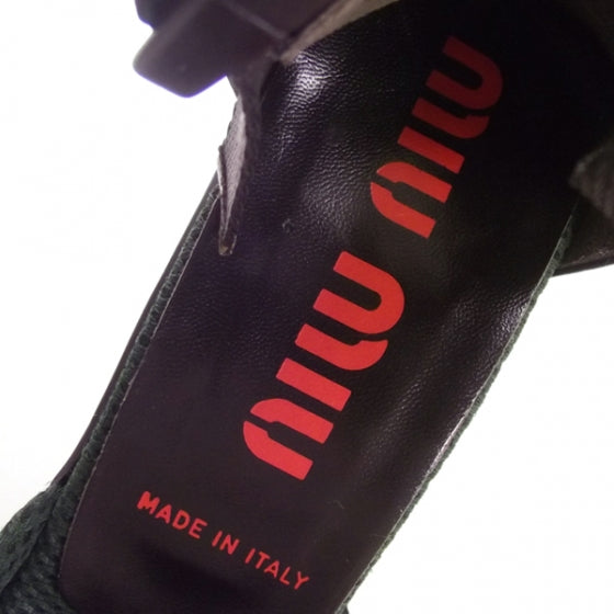 Miu Miu Leather Commando Strappy Heels 38.5 6 of 6