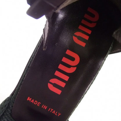 Miu Miu Leather Commando Strappy Heels 38.5 6 of 6
