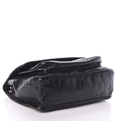Saint Laurent Crinkled Calfskin Matelasse Monogram Medium Niki Chain Satchel Black 3 of 8