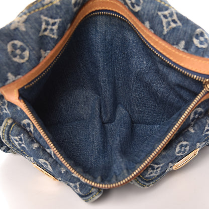 Louis Vuitton Monogram Denim Baggy PM Blue 6 of 13