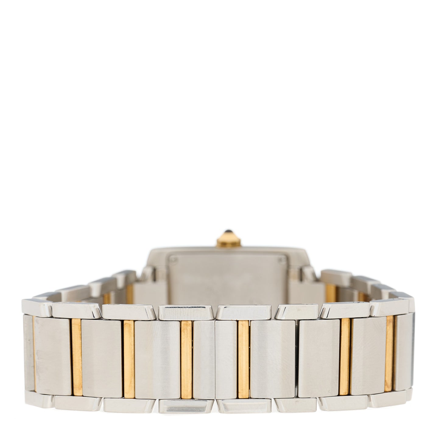 Stainless Steel 18K Yellow Gold 25mm Tank Francaise Quartz Watch
