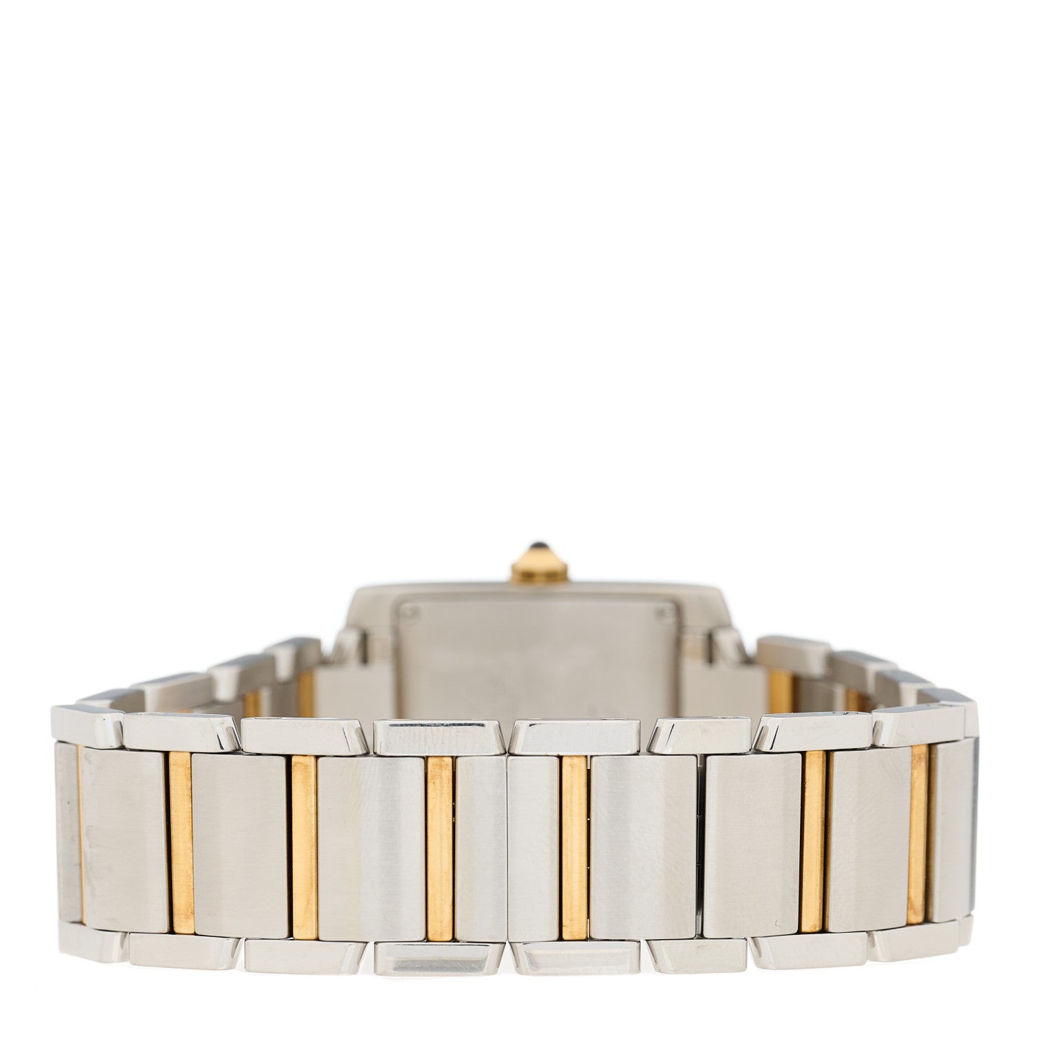 Cartier Stainless Steel 18K Yellow Gold 25mm Tank Francaise Quartz Watch 3 of 4