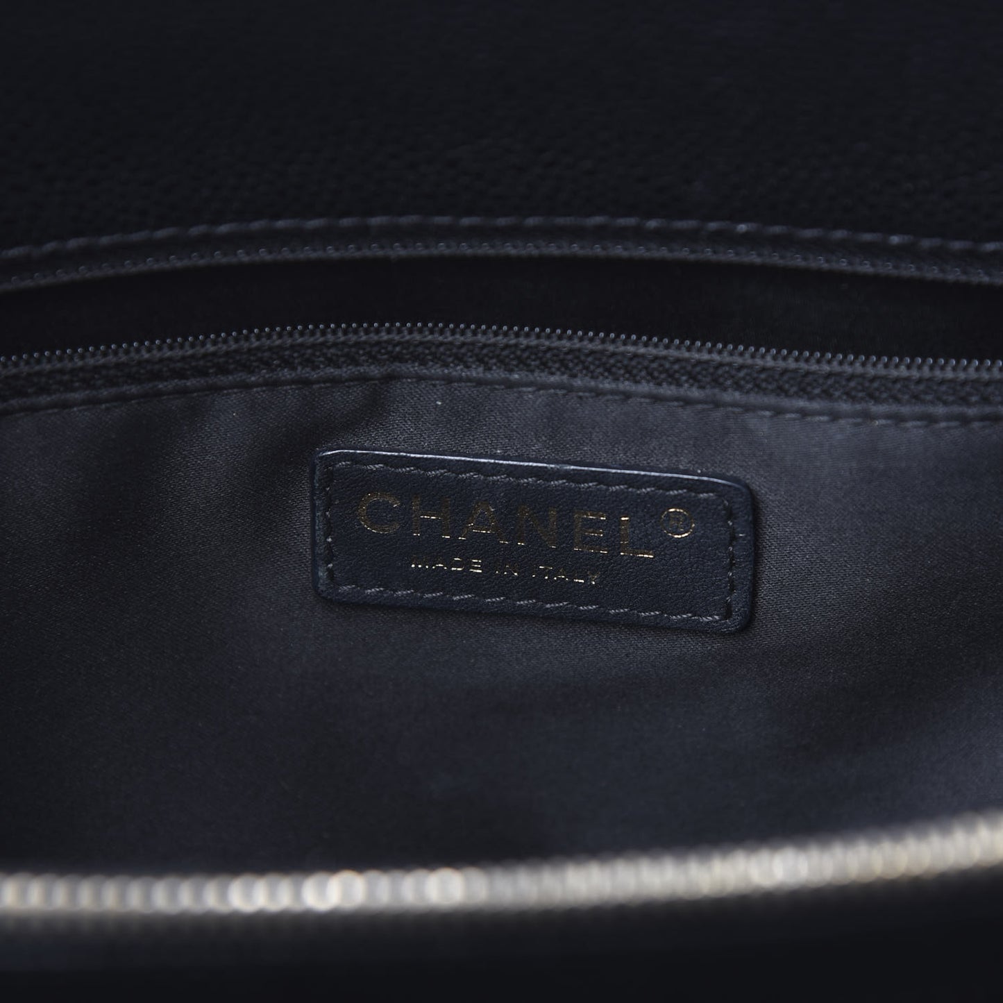 Caviar Quilted Grand Shopping Tote GST Black