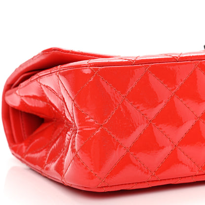 Chanel Distressed Patent Quilted 2.55 Reissue 226 Flap Red 8 of 15