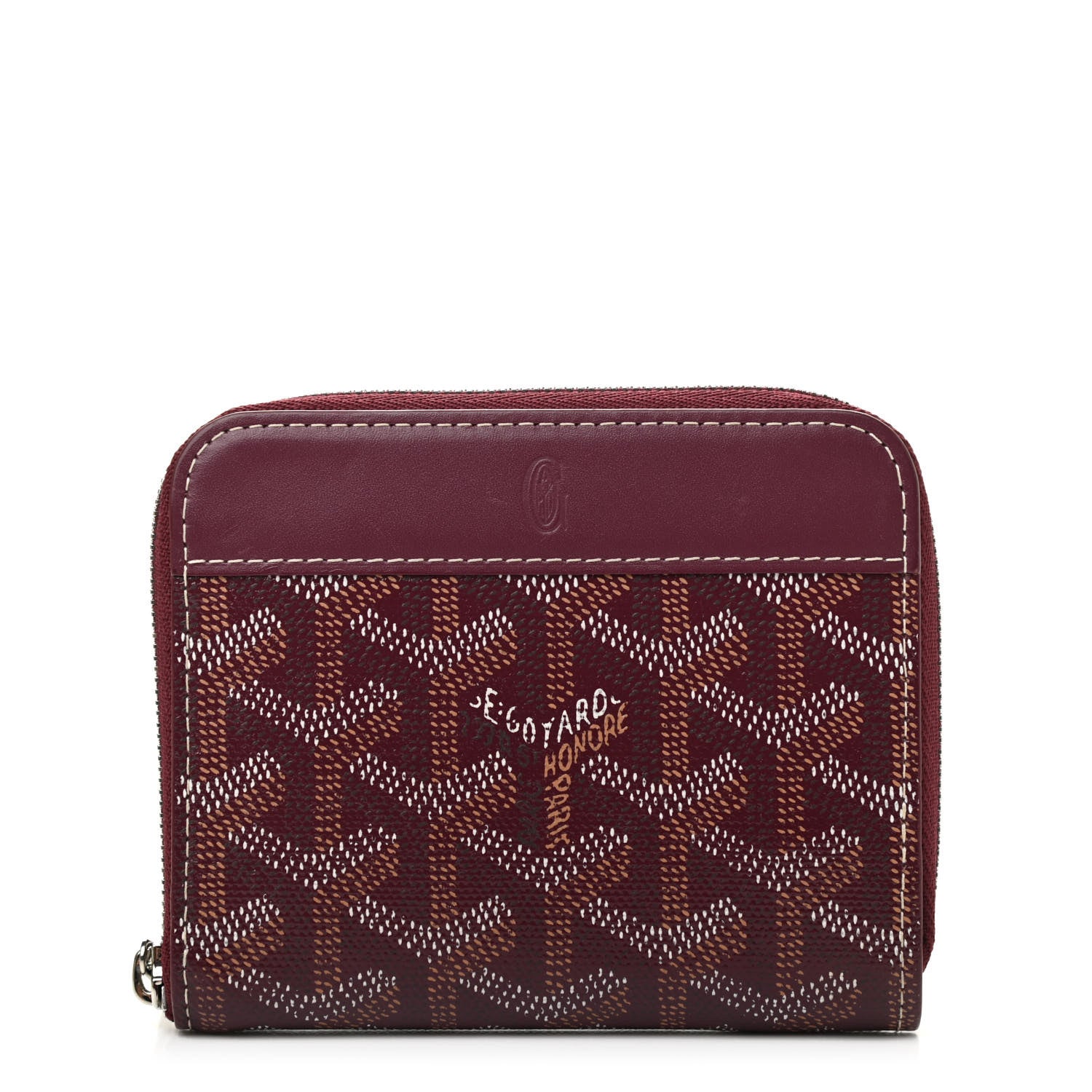 Goyard Goyardine Matignon PM Wallet Bordeaux 1 of 6