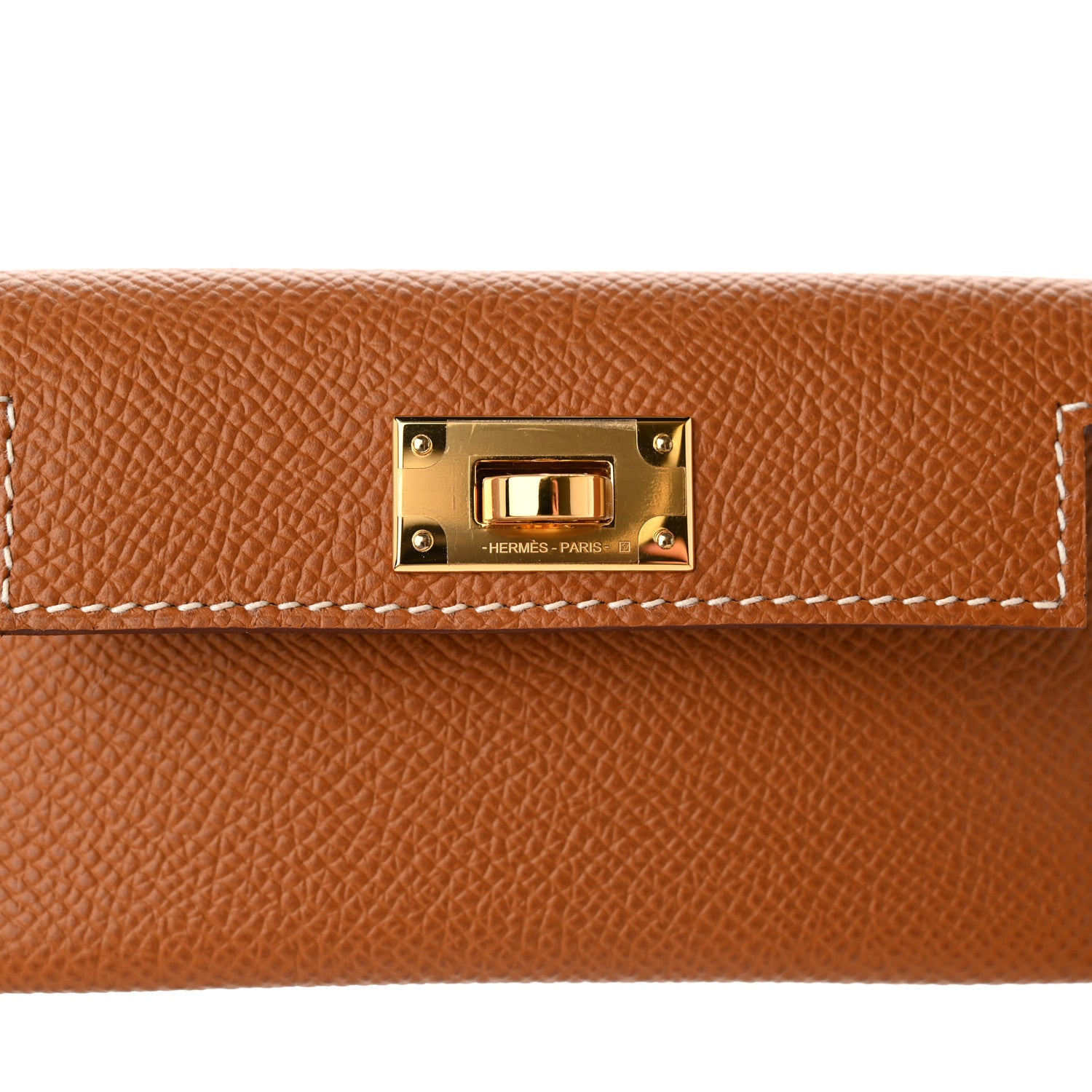 Hermes Swift Epsom Pocket Kelly Shoulder Strap Gold 5 of 8