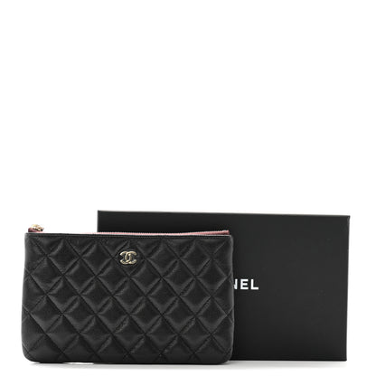 Chanel Caviar Quilted Small Zipped Pouch Black 9 of 9