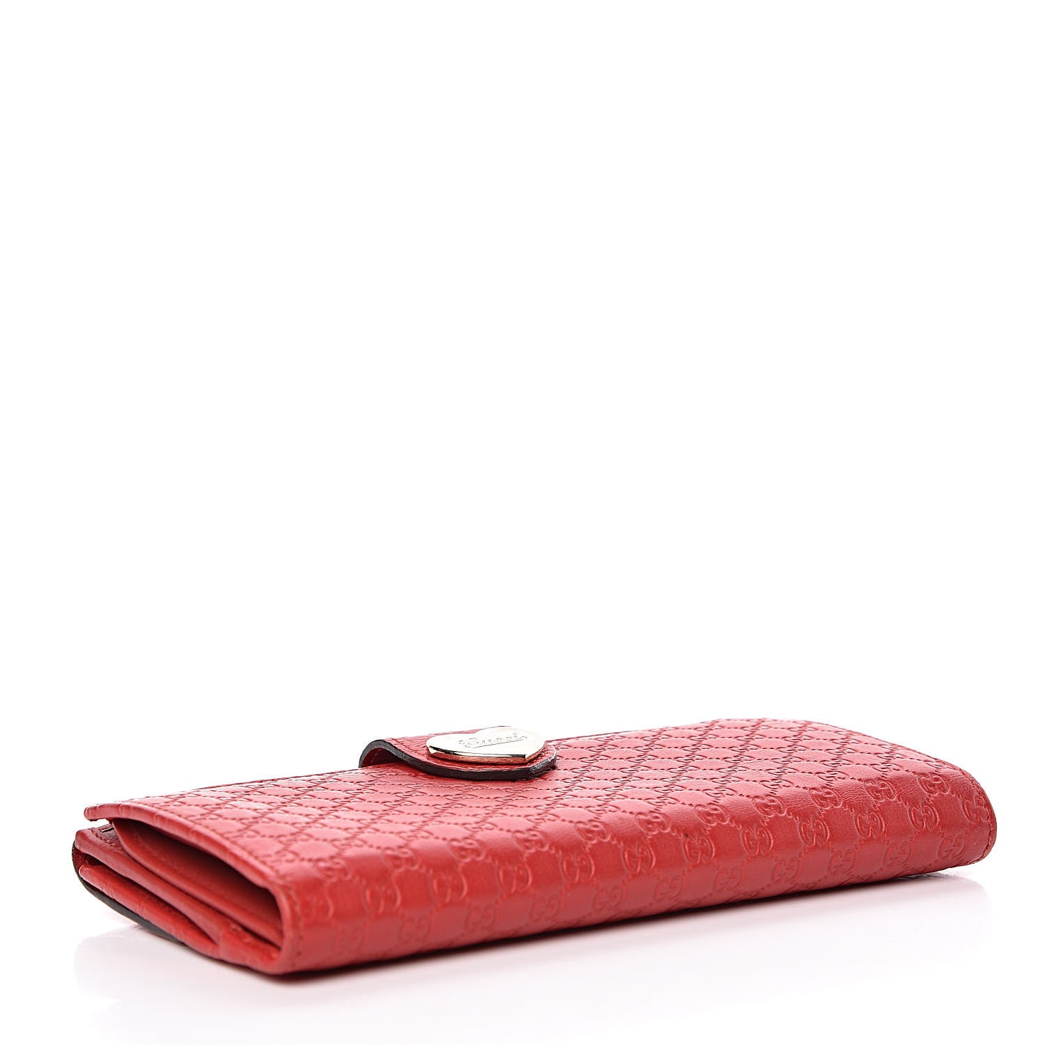 Gucci Microguccissima Heart Continental Wallet Red 4 of 8