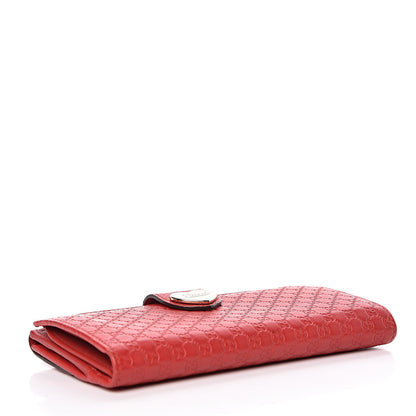 Gucci Microguccissima Heart Continental Wallet Red 4 of 8