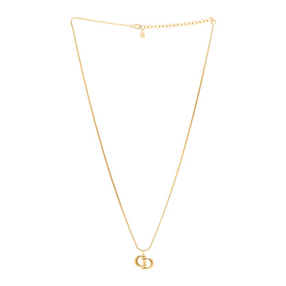 Christian Dior Metal CD Necklace Gold 3 of 6