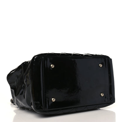 Chanel Patent Quilted Petit Timeless Tote PTT Black 4 of 10