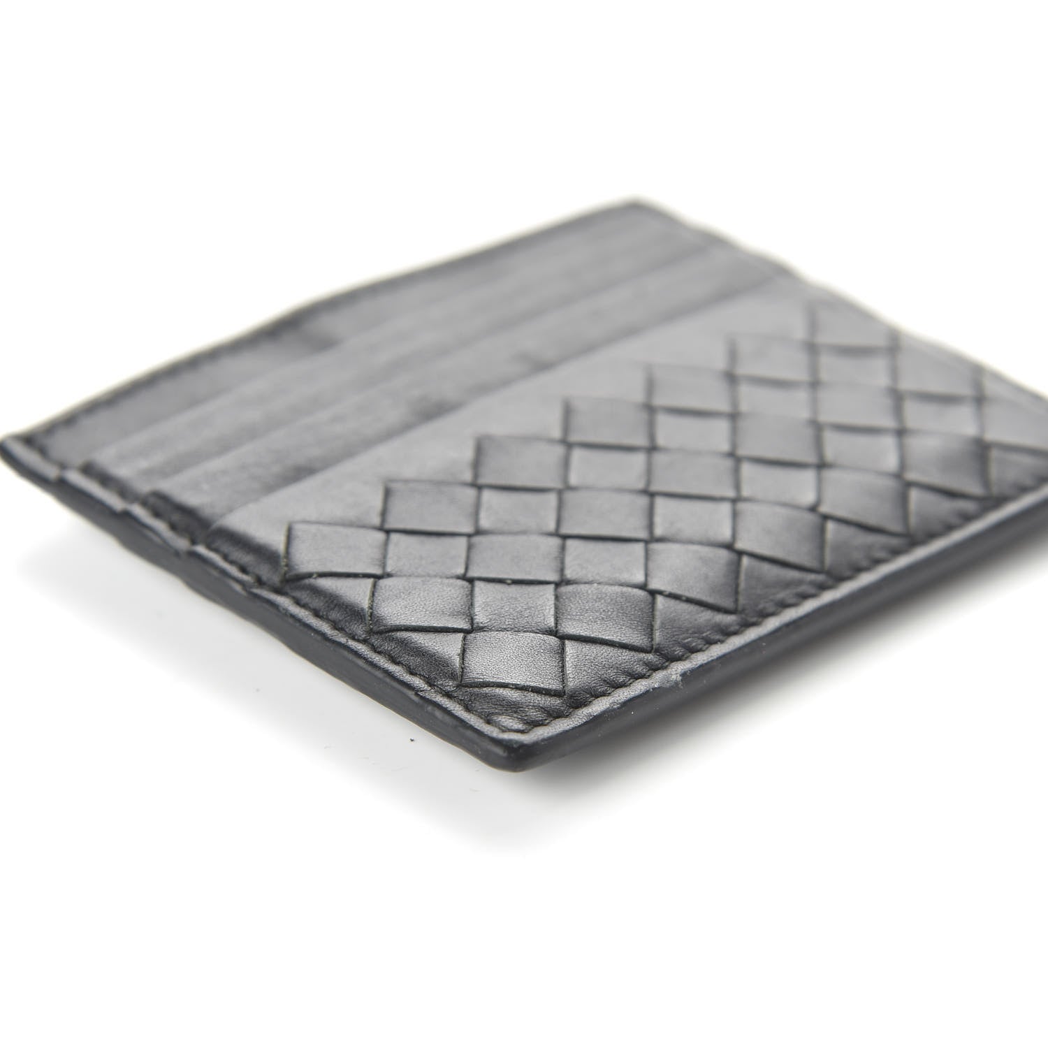 Bottega Veneta Nappa Intrecciato Card Holder Black 6 of 9
