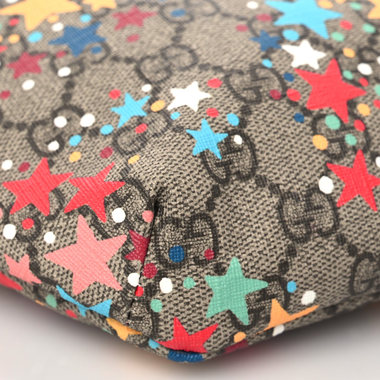 GG Supreme Monogram Web Childrens Star Print Belt Bag Multicolor