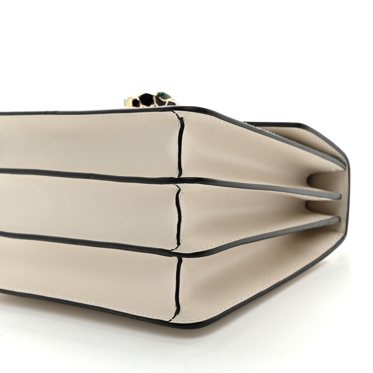 Bulgari Calfskin Serpenti Forever Top Handle White 10 of 10