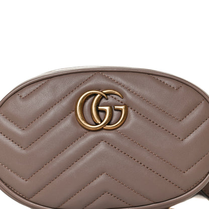 Gucci Calfskin Matelasse GG Marmont Belt Bag 85 34 Porcelain Rose 9 of 16