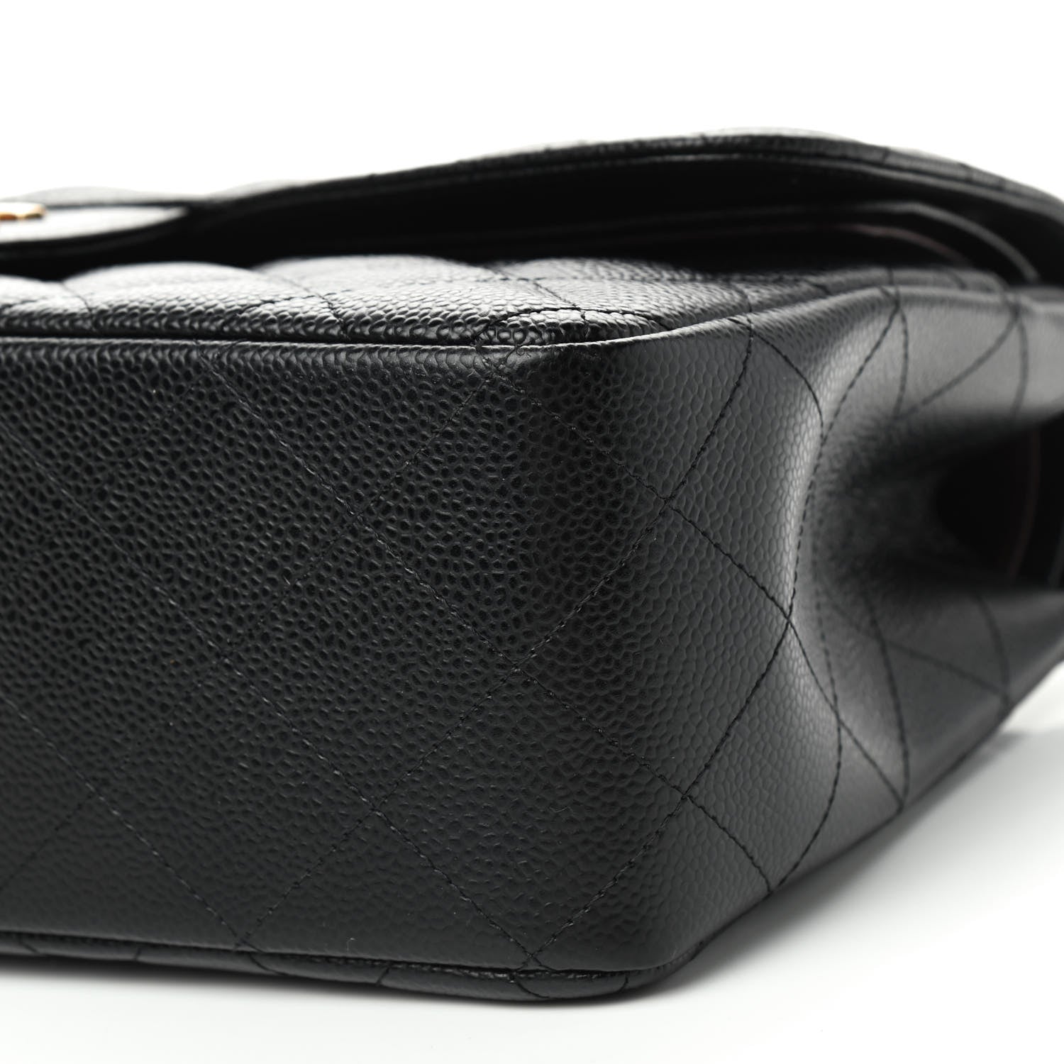 Chanel Caviar Quilted Jumbo Double Flap Black 7 of 9