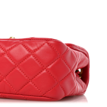 Chanel Lambskin Quilted Mini Pearl Crush Flap Pink 10 of 12