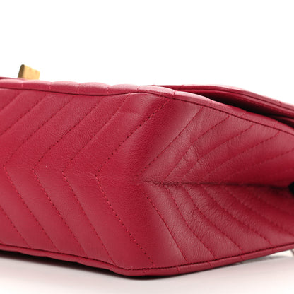 Chanel Sheepskin Chevron Quilted 2.55 Reissue 226 Flap Dark Pink 10 of 13