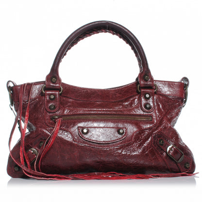 Balenciaga Chevre First Rouge Grenat 1 of 11