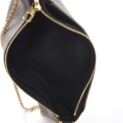 Louis Vuitton Monogram Pallas Clutch Black 5 of 7