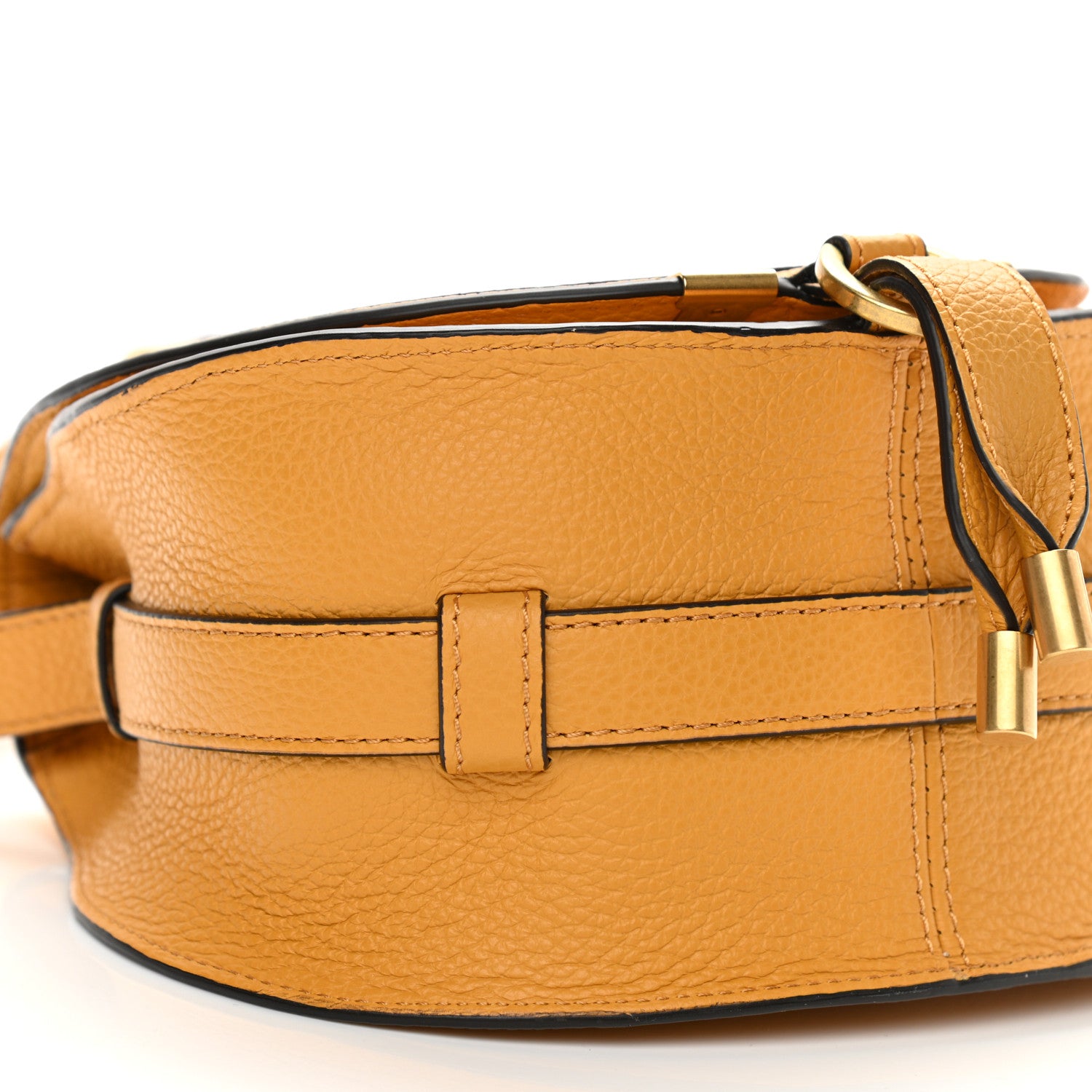 Chloe Calfskin Mini Marcie Round Crossbody Sunflower 9 of 12