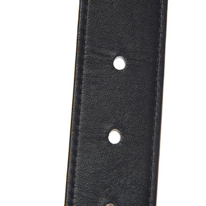 Louis Vuitton Calfskin 30mm Reversible Belt 90 36 Black Dark Brown 5 of 9
