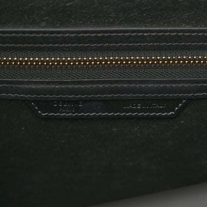 Celine Drummed Calfskin Suede Tri-color Micro Luggage Almond 6 of 12