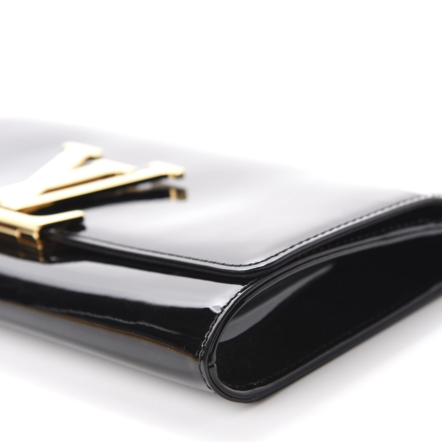 Louis Vuitton Patent Louise Clutch Black 7 of 9