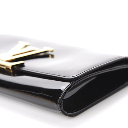Louis Vuitton Patent Louise Clutch Black 7 of 9